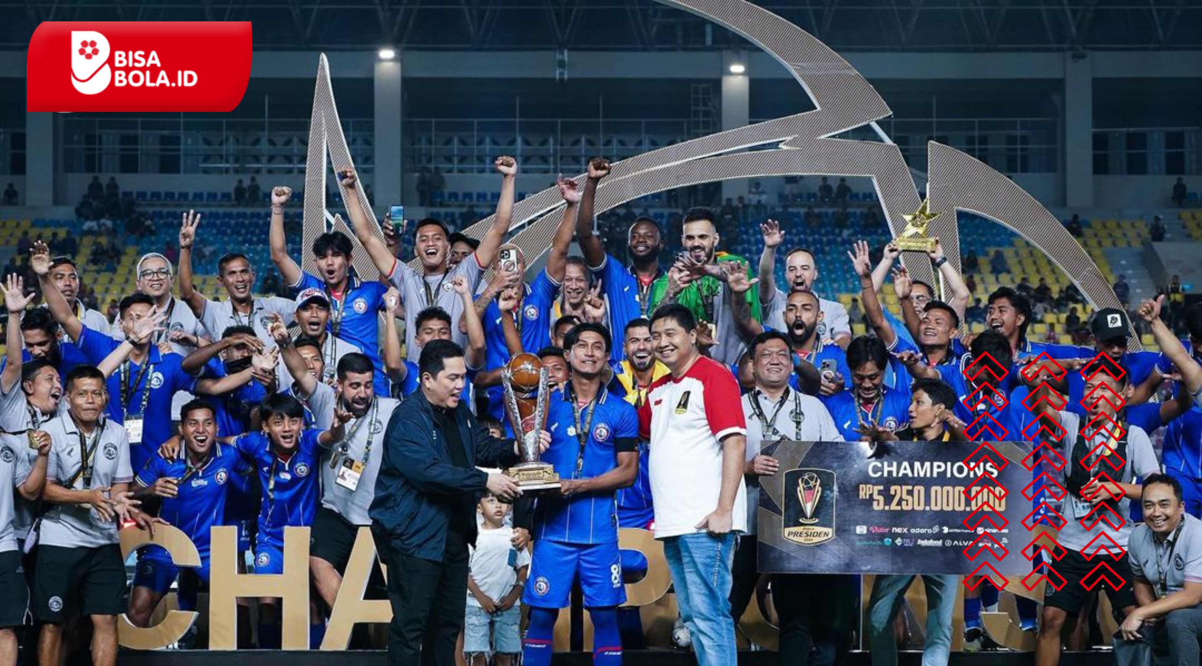 Singo Edan Menjuarai Piala Presiden 2024: Arema FC Menang Adu Penalti 4-5 di Final Menegangkan